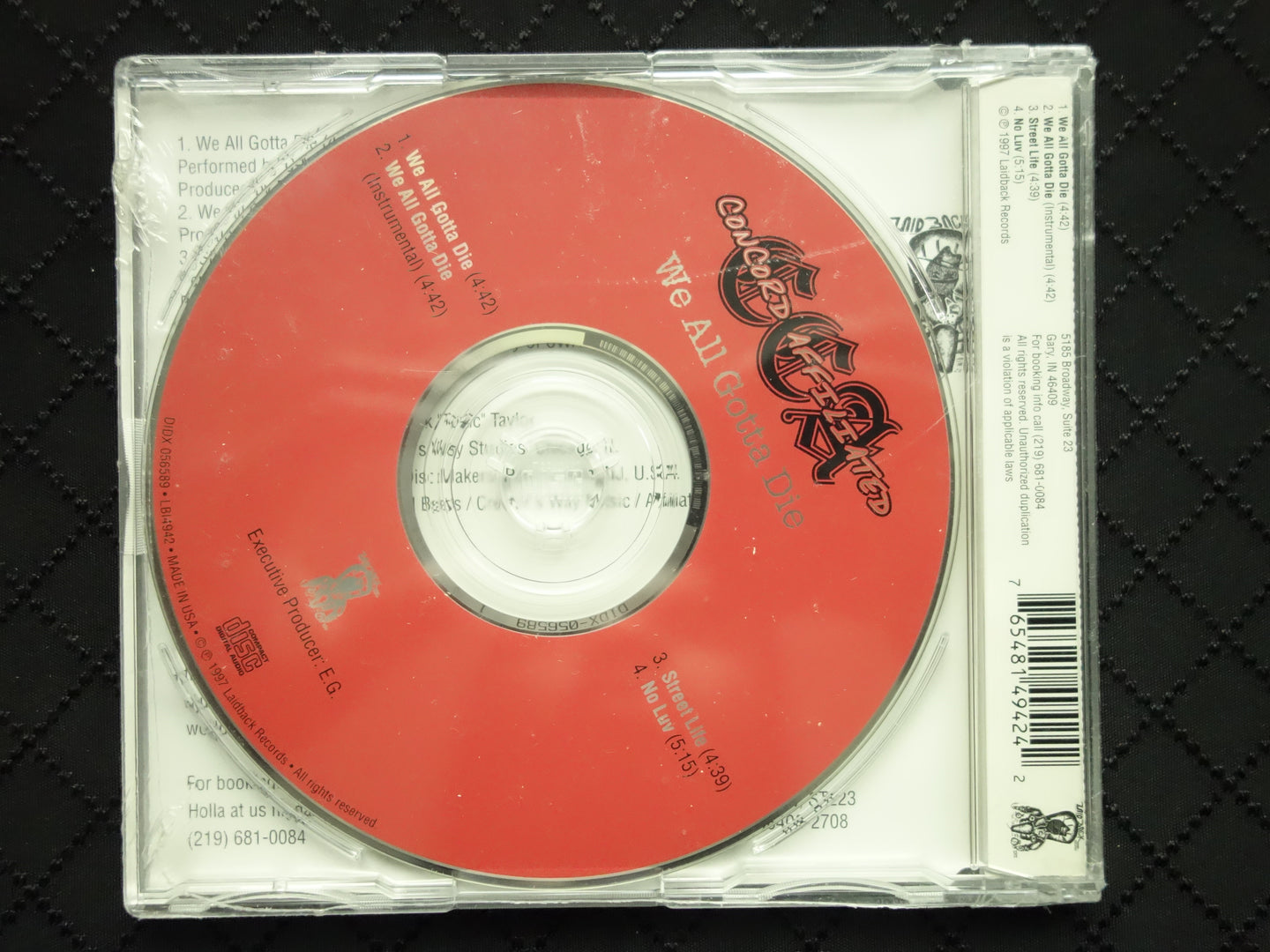 CCA (Concord Affiliated) feat. Victoria Johnson & Smokey "We All Gotta Die" (CD Maxi-Single)-CDs-UnDigable Digs