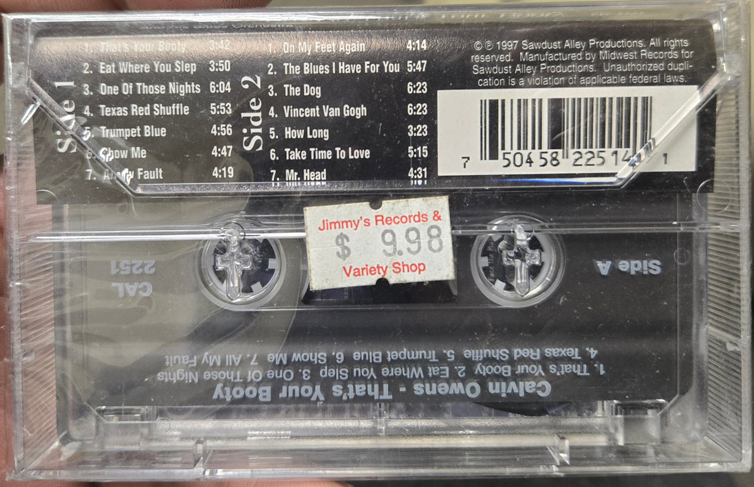 Calvin Owens "That's Your Booty"-Cassette Tapes-UnDigable Digs