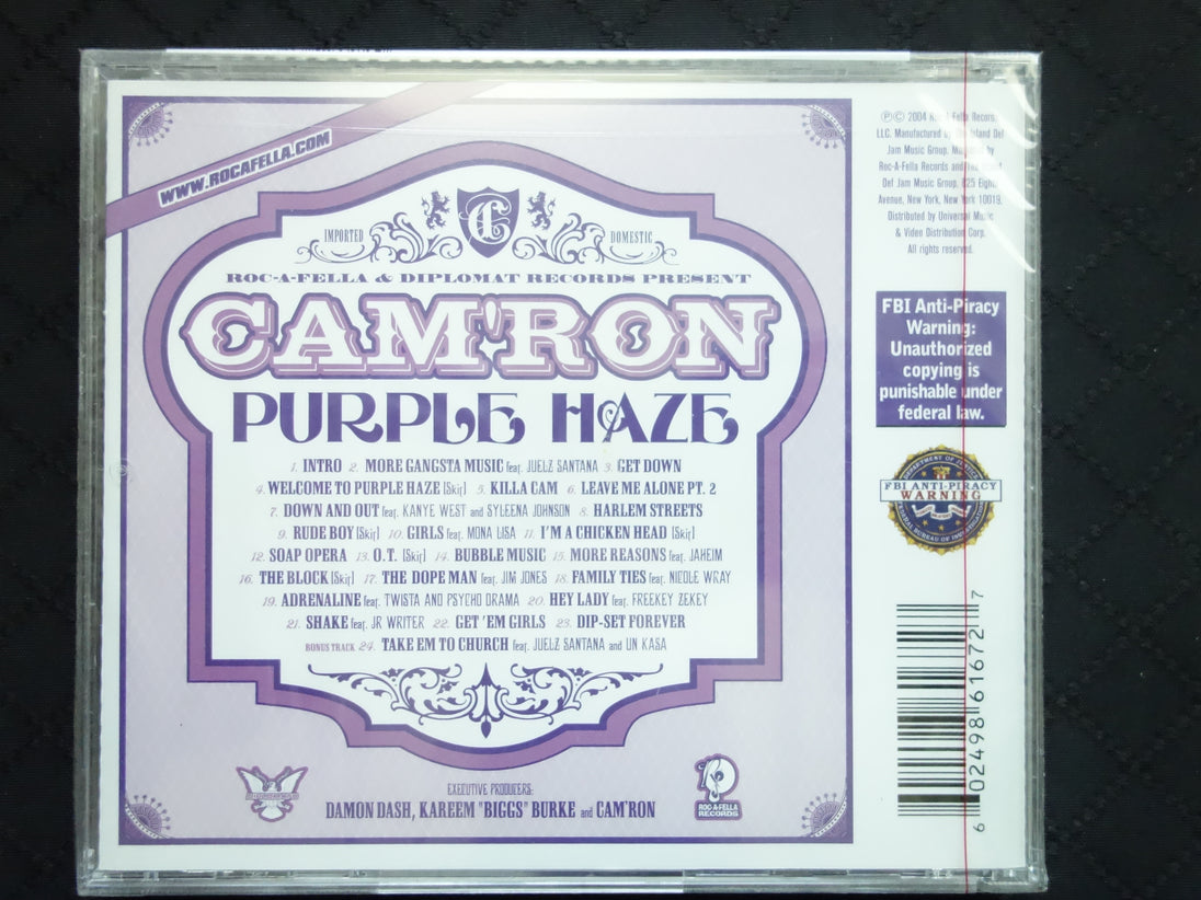 Cam'ron "Purple Haze" (CD)-CDs-UnDigable Digs