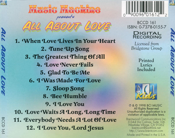 Candle "Music Machine: All About Love" (CD)-CDs-UnDigable Digs