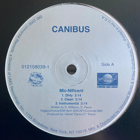Canibus "Mic-Nificent / Phuk U" (12" Single)-Vinyl Records-UnDigable Digs