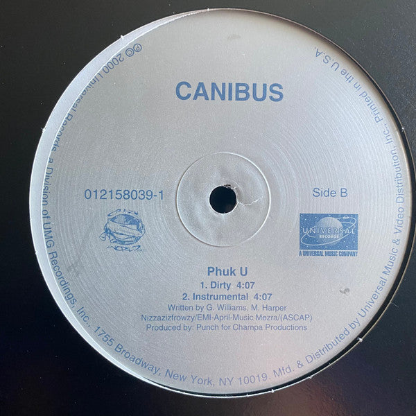 Canibus "Mic-Nificent / Phuk U" (12" Single)-Vinyl Records-UnDigable Digs