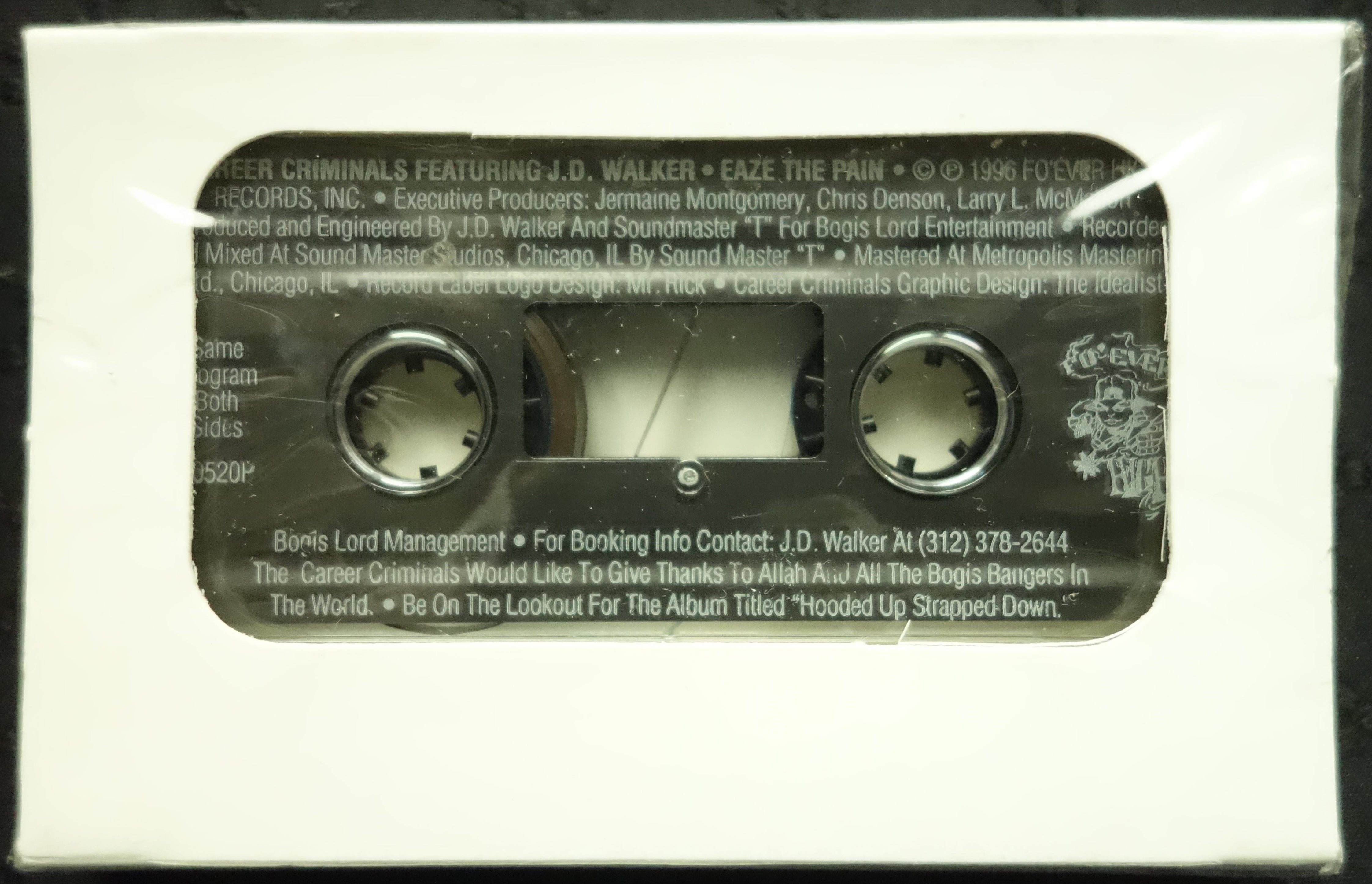 Career Criminals Featuring J.D. Walker "Eaze The Pain" (Promo Single)-Cassette Tapes-UnDigable Digs