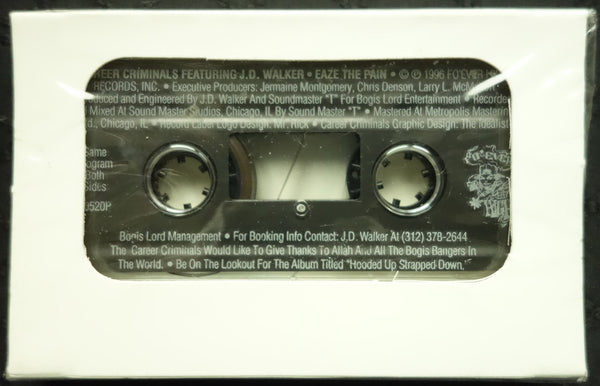 Career Criminals Featuring J.D. Walker "Eaze The Pain" (Promo Single)-Cassette Tapes-UnDigable Digs