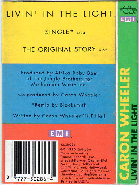 Caron Wheeler "Livin' In The Light" (Single)-Cassette Tapes-UnDigable Digs