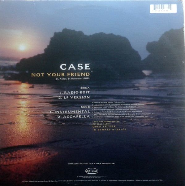 Case "Not Your Friend" (12" Single)-Vinyl Records-UnDigable Digs