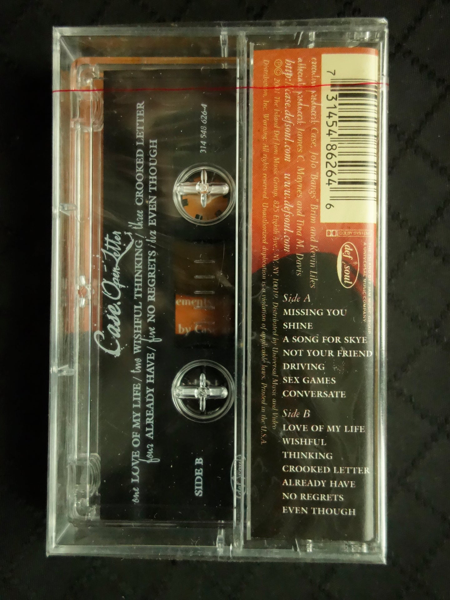 Case "Open Letter"-Cassette Tapes-UnDigable Digs