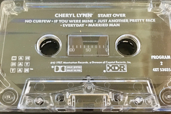 Cheryl Lynn "Start Over"-Cassette Tapes-UnDigable Digs