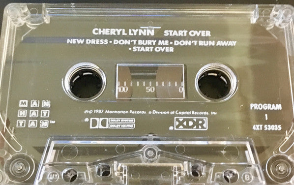 Cheryl Lynn "Start Over"-Cassette Tapes-UnDigable Digs