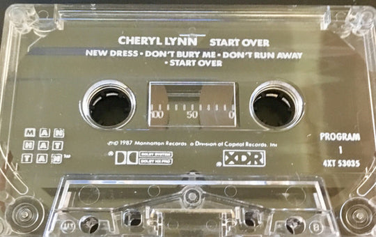 Cheryl Lynn "Start Over"-Cassette Tapes-UnDigable Digs
