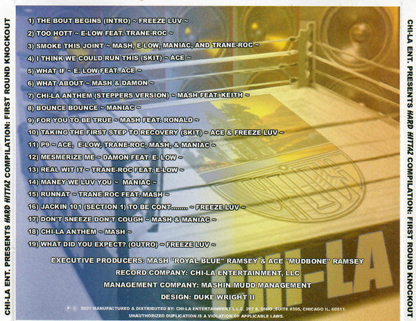 Chi-La Entertainment Presents: The Hard Hittaz Compilaiton "First Round Knockout" (CD)-CDs-UnDigable Digs