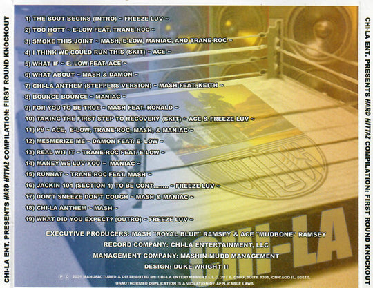 Chi-La Entertainment Presents: The Hard Hittaz Compilaiton "First Round Knockout" (CD)-CDs-UnDigable Digs