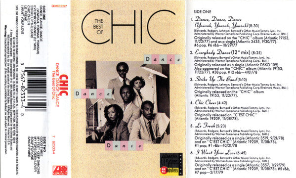 Chic "Dance, Dance, Dance: The Best Of Chic"-Cassette Tapes-UnDigable Digs