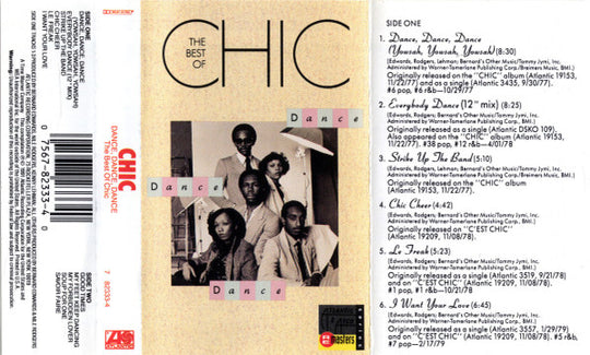 Chic "Dance, Dance, Dance: The Best Of Chic"-Cassette Tapes-UnDigable Digs