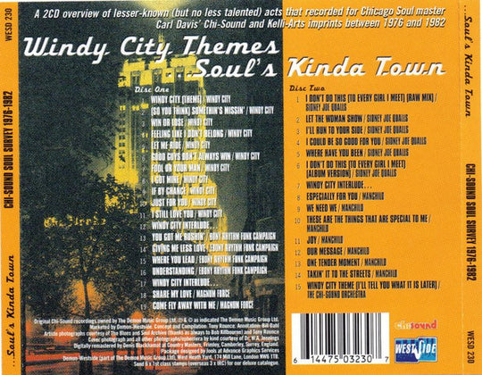 Chicago ...Soul's Kinda Town Chi-Sound Soul Survey 1976-1982 (2xCD)-CDs-UnDigable Digs