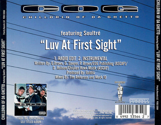 Chilldrin Of Da Ghetto Featuring Soultré "Luv At First Sight" (CD Single)-CDs-UnDigable Digs