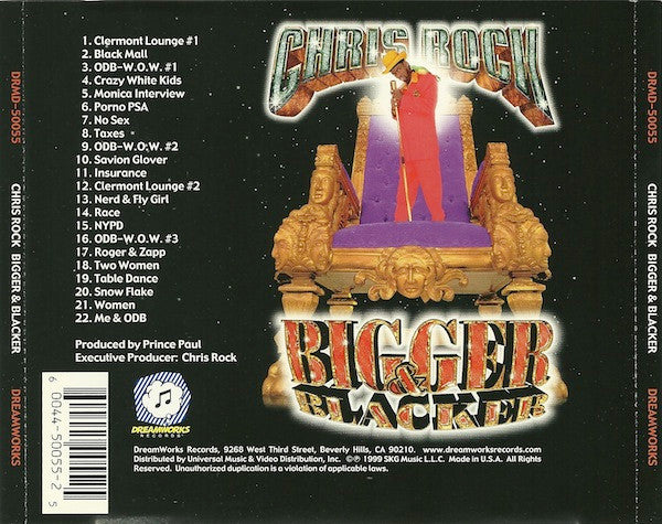 Chris Rock "Bigger & Blacker" (CD)-CDs-UnDigable Digs