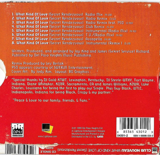 Club Nouveau "What Kind Of Love (Secret Rendezvous)" (CD Single)-CDs-UnDigable Digs