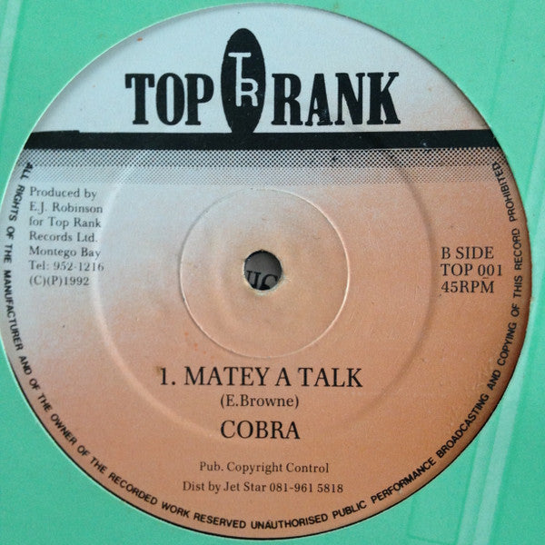 Cobra "Love Fever" (12" Single)-Vinyl Records-UnDigable Digs