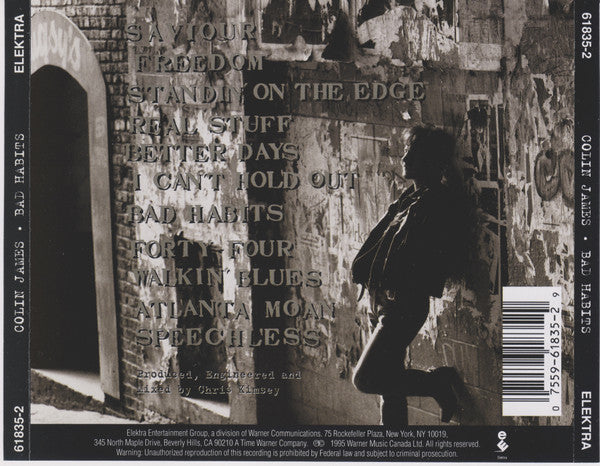 Colin James "Bad Habits" (CD)-CDs-UnDigable Digs