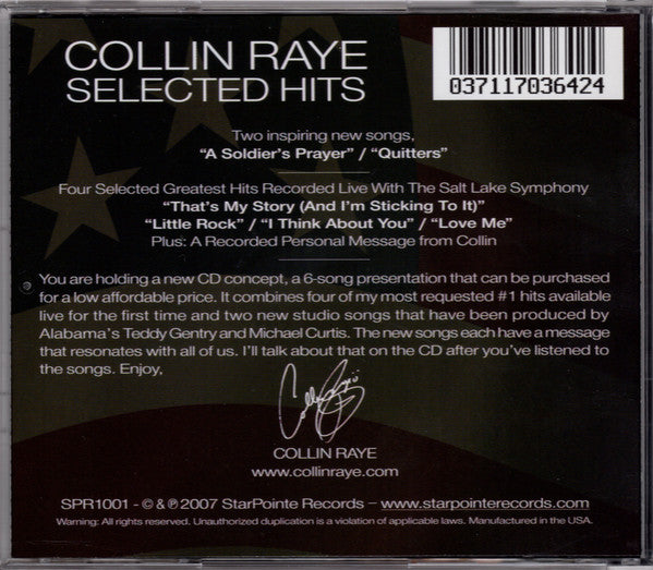 Collin Raye "Selected Hits" (CD)-CDs-UnDigable Digs