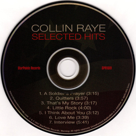 Collin Raye "Selected Hits" (CD)-CDs-UnDigable Digs