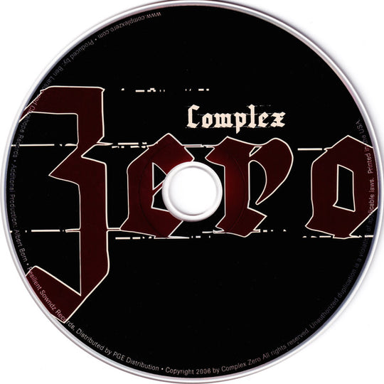 Complex Zero "Everyone Has An Hourglass" (CD)-CDs-UnDigable Digs
