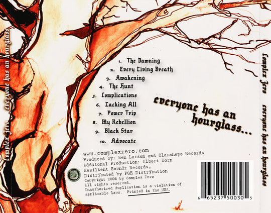 Complex Zero "Everyone Has An Hourglass" (CD)-CDs-UnDigable Digs