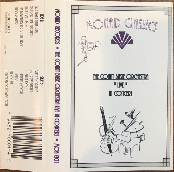 Count Basie Orchestra ""Live" In Concert"-Cassette Tapes-UnDigable Digs