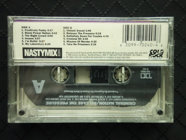 Criminal Nation "Release The Pressure"-Cassette Tapes-UnDigable Digs