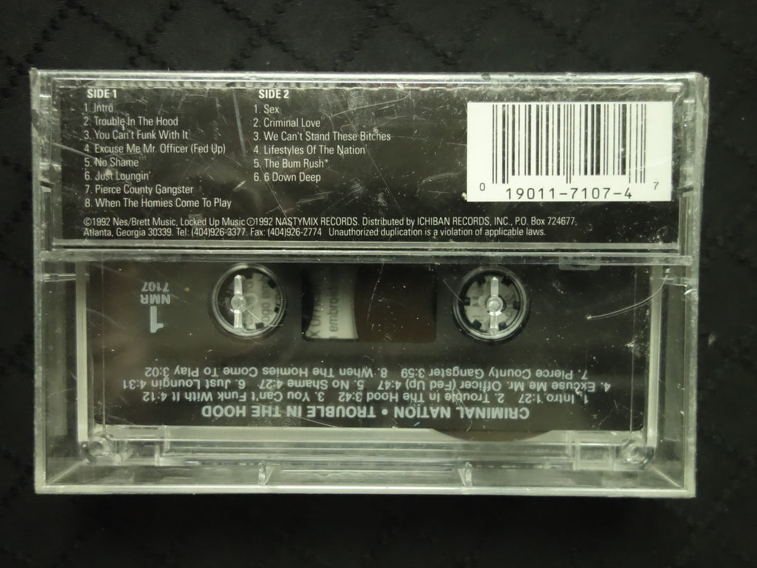 Criminal Nation "Trouble In The Hood"-Cassette Tapes-UnDigable Digs