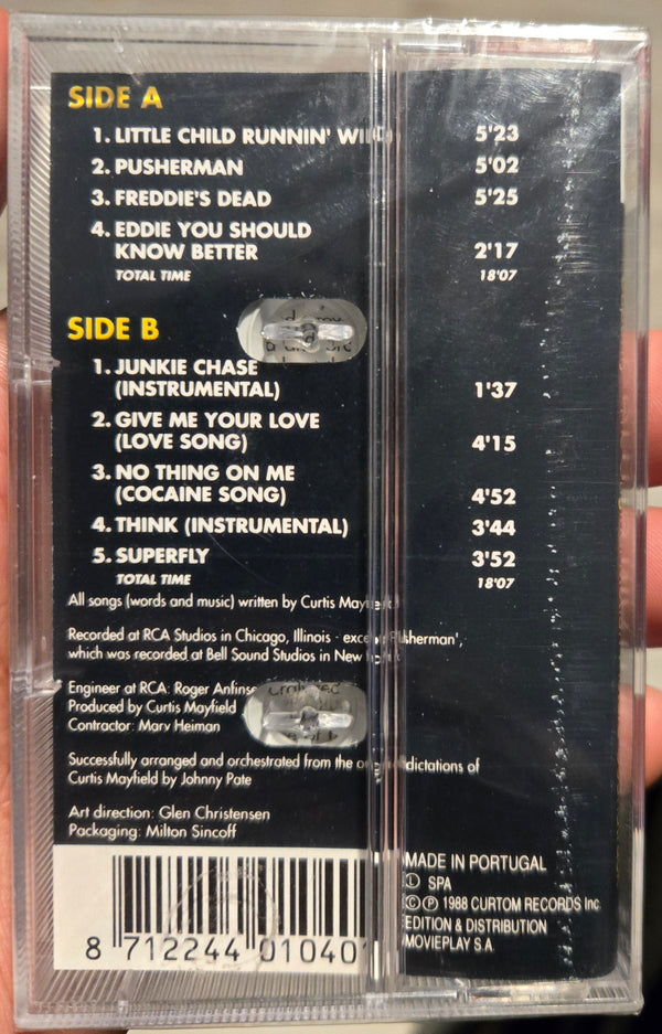 Curtis Mayfield "Superfly" (The Original Motion Picture Soundtrack)-Cassette Tapes-UnDigable Digs
