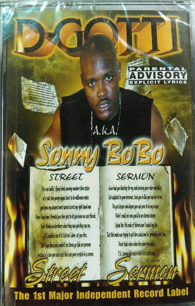 D-Gotti aka Sonny BoBo "Street Sermon"-Cassette Tapes-UnDigable Digs