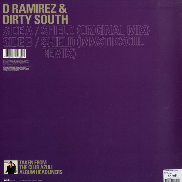 D Ramirez & Dirty South "Shield" (12" Single)-Vinyl Records-UnDigable Digs