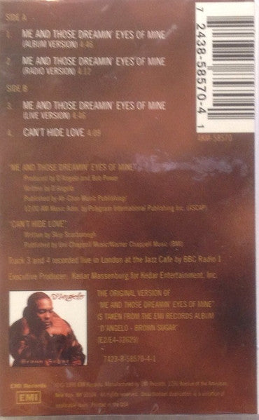 D'Angelo "Me And Those Dreamin' Eyes Of Mine" (Single)-Cassette Tapes-UnDigable Digs