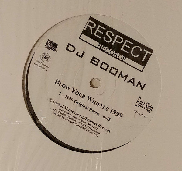 DJ Booman "Blow Your Whistle 1999" (12" Single)-Vinyl Records-UnDigable Digs