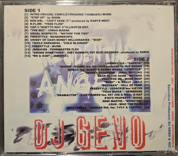 DJ Geno "Residential Anger" (CD)-CDs-UnDigable Digs