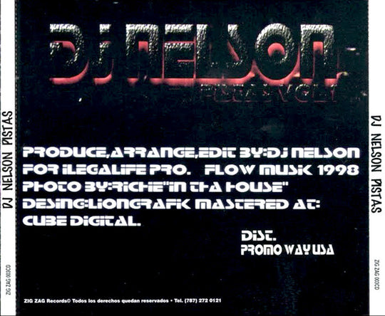 DJ Nelson "Pistas Vol. 1" (CD)-CDs-UnDigable Digs