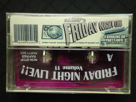 DJ. Chip's Friday Night Live! Classic Non-Stop Rap/R&B Party Mix-Cassette Tapes-UnDigable Digs
