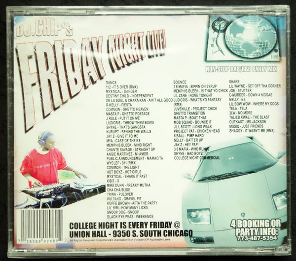 DJ. Chip's Friday Night Live! Classic Non-Stop Rap/R&B Party Mix (CD)-CDs-UnDigable Digs