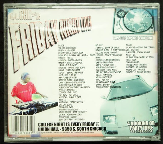DJ. Chip's Friday Night Live! Classic Non-Stop Rap/R&B Party Mix (CD)-CDs-UnDigable Digs