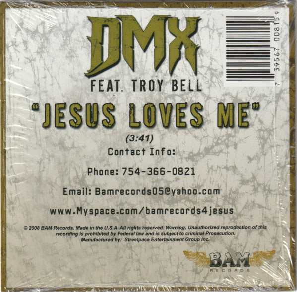 DMX f; Troy Bell "Jesus Loves Me" (CD Single)-CDs-UnDigable Digs
