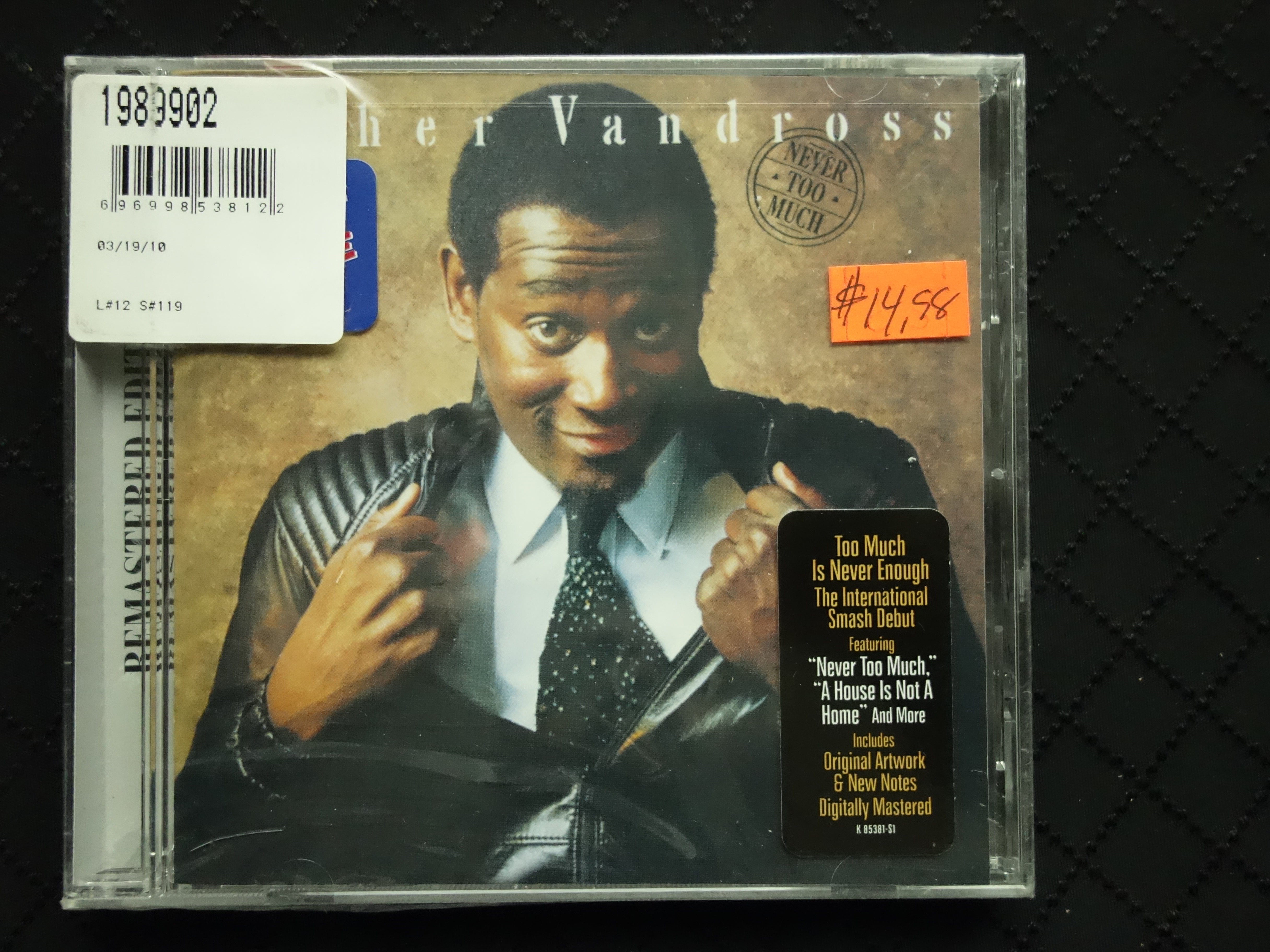 Luther Vandross "Never Too Much" (CD)
