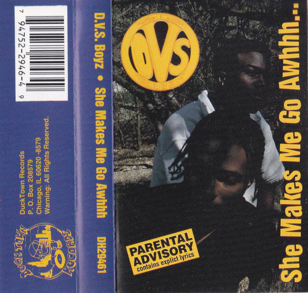 DVS Boyz "She Makes Me Go Awhhh" (Single)-Cassette Tapes-UnDigable Digs