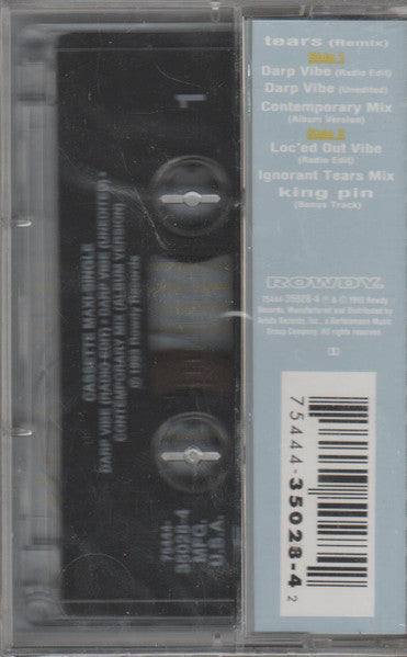 Da King & I "Tears (Remix)" (Maxi-Single)-Cassette Tapes-UnDigable Digs