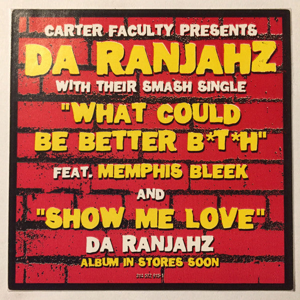 Da Ranjahz "Show Me Love / What Could Be Better B*t*h" (12" Single)-Vinyl Records-UnDigable Digs