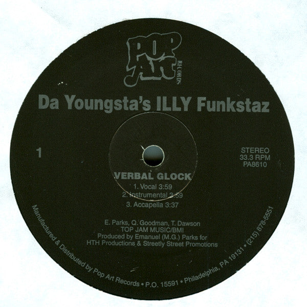 Da Youngsta's ILLY Funkstaz "Verbal Glock / Every Man 4 Theyself" (12" Single)-Vinyl Records-UnDigable Digs