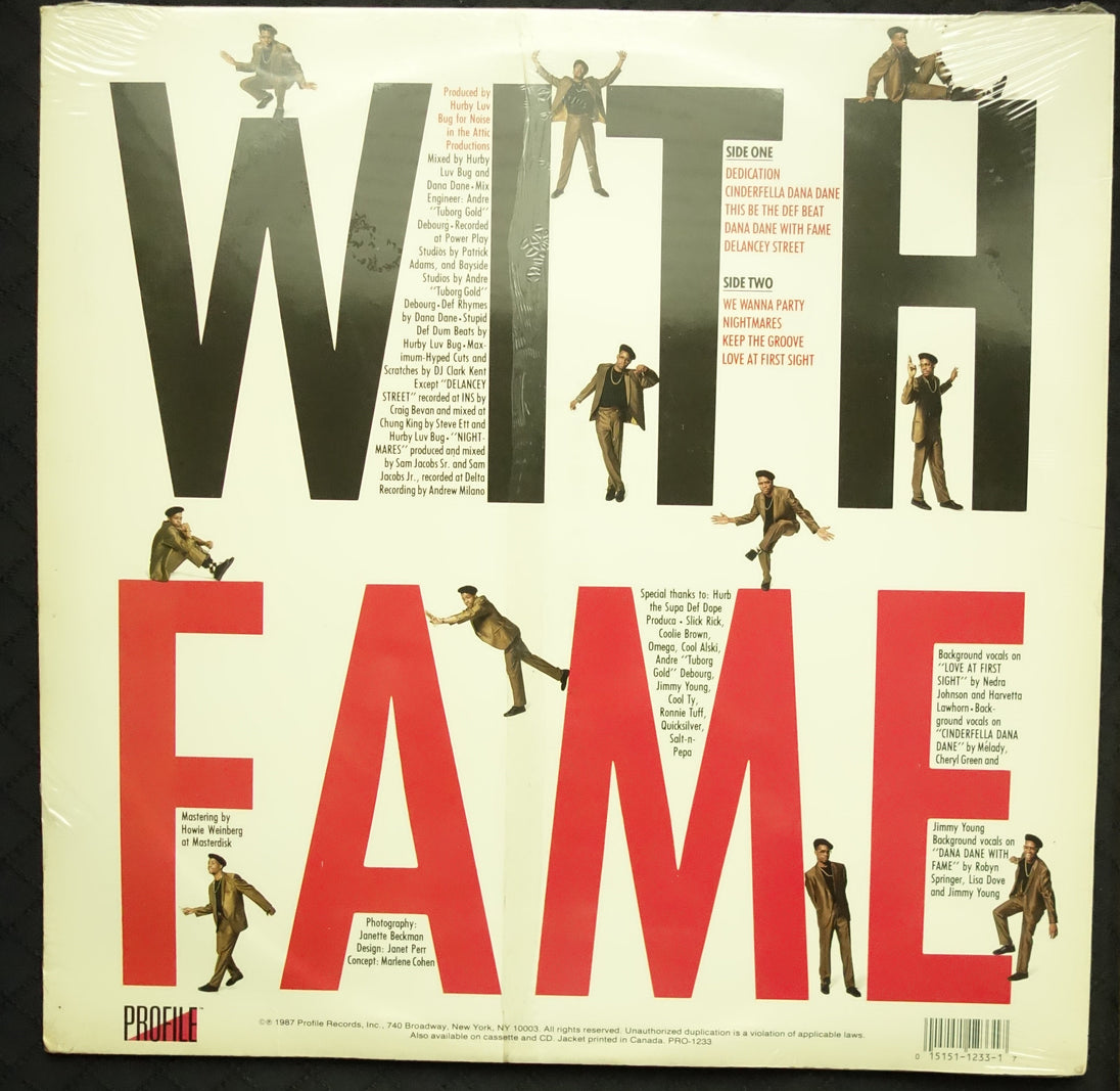 Dana Dane "Dana Dane With Fame" (LP)-Vinyl Records-UnDigable Digs