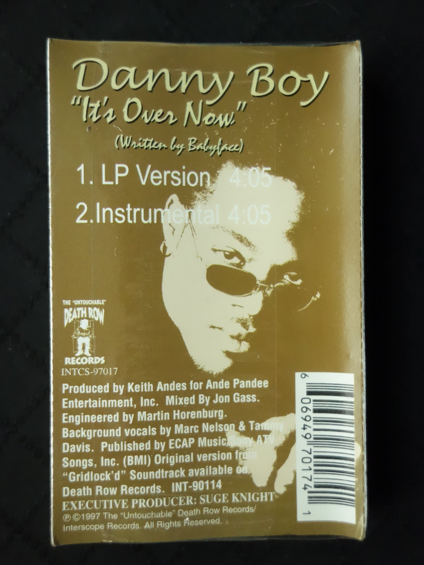 Danny Boy "It's Over Now" (Single)-Cassette Tapes-UnDigable Digs