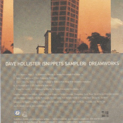 Dave Hollister "Dave Hollister" (Snippets) (Sampler)" (CD)-CDs-UnDigable Digs